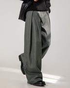 Sam | Pantalón wide-leg de pinzas